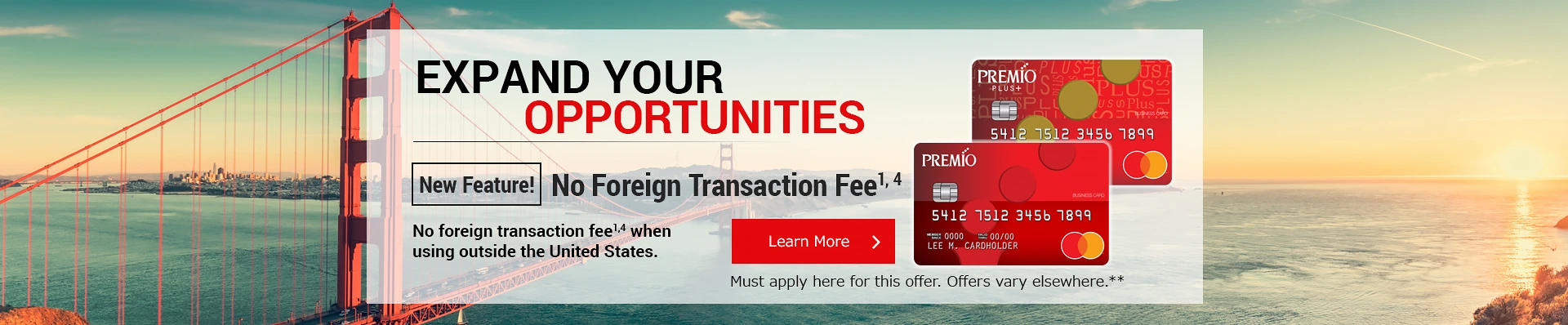 Premio Card | Expand your Opportunities
